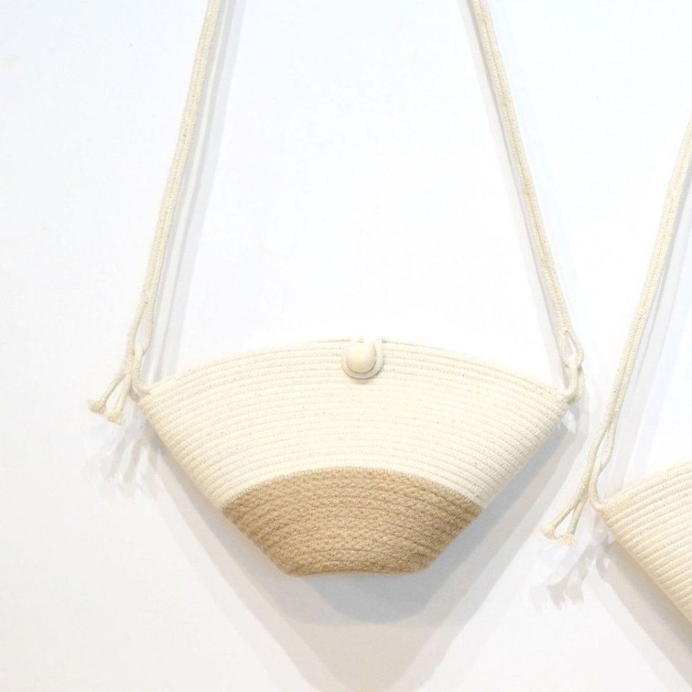 Mia Melange Button Bag